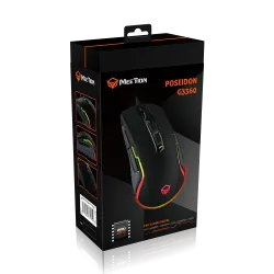 Meetion POSEIDON G3360 Programmable Wired Gaming Mouse 12000 DPI 7 Buttons Black