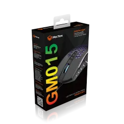Meetion GM015 Lightweight Honeycomb RGB Wired Gaming Mouse 6400 DPI 8 Buttons Black