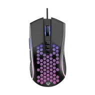 Meetion GM015 Lightweight Honeycomb RGB Wired Gaming Mouse 6400 DPI 8 Buttons Black
