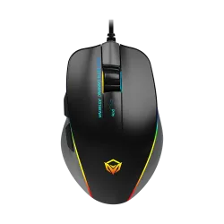 Meetion GM23 2023 RGB Circulation Backlit Wired Gaming Mouse 12800 DPI 6 Buttons Black
