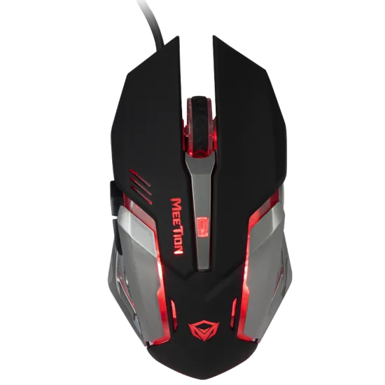 Meetion M915 Backlight Wired Gaming Mouse 2400 DPI 6 Buttons Black