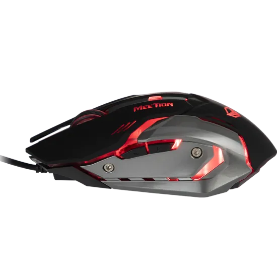 Meetion M915 Backlight Wired Gaming Mouse 2400 DPI 6 Buttons Black