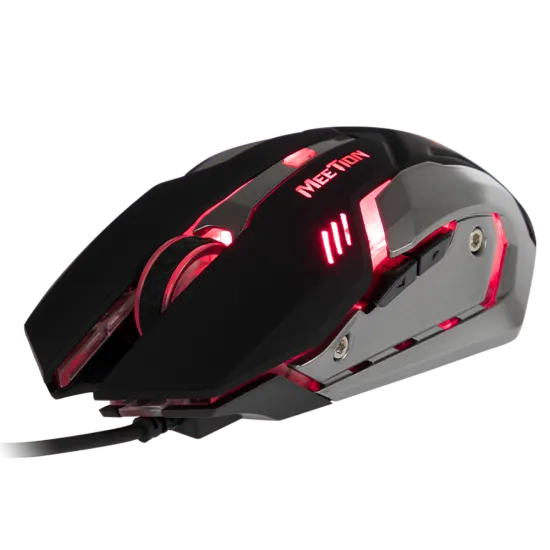 Meetion M915 Backlight Wired Gaming Mouse 2400 DPI 6 Buttons Black