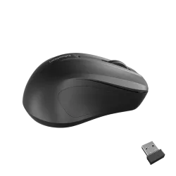 Meetion MiniGo BT Rechargeable Wireless And Bluetooth Mouse 1200 DPI 3 Buttons Black
