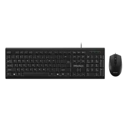Meetion C100 Wired Office Combo Keyboard and Mouse 1000 DPI 3 Buttons English & Arabic Black Meetion C100 Wired Office Combo Keyboard and Mouse 1000 DPI 3 Buttons English & Arabic Black