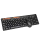 Meetion M4100 Wireless Office Combo Keyboard and Mouse 1600 DPI 3 Buttons English Black
