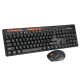 Meetion M4100 Wireless Office Combo Keyboard and Mouse 1600 DPI 3 Buttons English Black