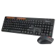 Meetion M4100 Wireless Office Combo Keyboard and Mouse 1600 DPI 3 Buttons English Black