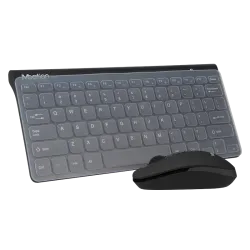 Meetion Mini 4000 Wireless Office Combo Keyboard and Mouse 1600 DPI 3 Buttons English & Arabic Black
