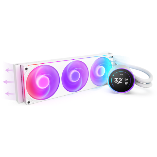 Kraken Elite 360 RGB 360mm Liquid Cooler White