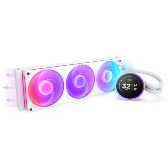 Kraken Elite 360 RGB 360mm Liquid Cooler White