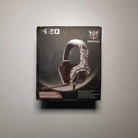 Onikuma K20 Camouflage RGB Light HighEnd Gaming Headset HD Surround Sound(Not Working Mic)(Open Box)
