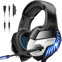 Onikuma K5 Pro 3.5mm Gaming Headset (Blue LED)