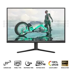 PHILIPS 27M2N3200S Gaming Monitor 27 Inch IPS FHD 180Hz 1Ms Black
