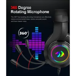 Redragon H260 HYLAS RGB gaming headset With Noise Cancelling Microphone