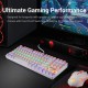 Redragon K552 KUMARA Rainbow Mechanical Gaming Keyboard Cherry MX BLUE Switch - White