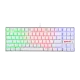 Redragon K552 KUMARA Rainbow Mechanical Gaming Keyboard Cherry MX BLUE Switch - White