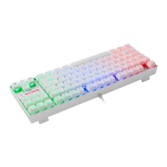 Redragon K552 KUMARA Rainbow Mechanical Gaming Keyboard Cherry MX BLUE Switch - White