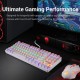 Redragon K552 KUMARA Rainbow Mechanical Gaming Keyboard Cherry MX RED Switch - White