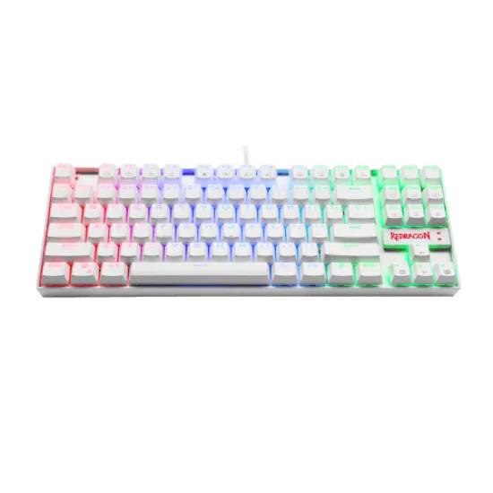 Redragon K552-WR KUMARA Mechanical RED Switches Gaming Keyboard (white)