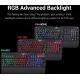 Redragon K555 INDRAH RGB Gaming Keyboard Mechanical Blue Switch English & Arabic Black