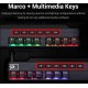 Redragon K555-R INDRAH Rainbow Mechanical Gaming Keyboard BLUE Switch
