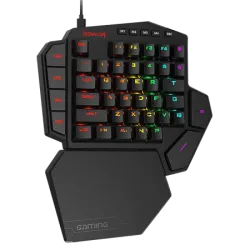 Redragon K585 DITI One-Handed 42 Keys RGB Wired Gaming Keyboard Mechanical Blue Switch English Black