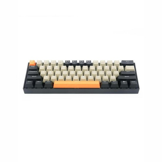 Redragon K606 LAKSHMI Orange Grey Black 60% Gaming Mechanical Keyboard Blue Switch