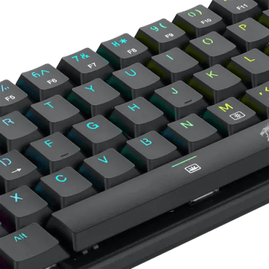 Redragon K614 Anivia 60% RGB Wired Gaming Keyboard Mechanical Red Switch Arabic English Black