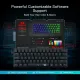 Redragon K614 Anivia 60% RGB Wired Gaming Keyboard Mechanical Red Switch Arabic English Black