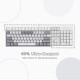 Redragon K617 Fizz 60% 61 Key RGB Mechanical Gaming Keyboard RED Switch - White & Gray