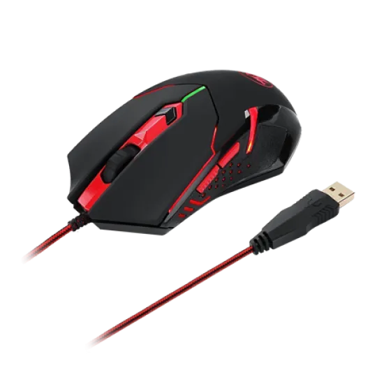 Redragon M601 RGB LED Wired Gaming Mouse - Black