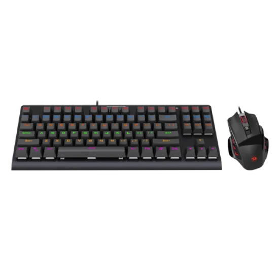 Redragon K568R-BA Gaming Bundle Keyboard & Mouse 3200 dpi Arabic English Black