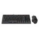 Redragon K568R-BA Gaming Bundle Keyboard & Mouse 3200 dpi Arabic English Black