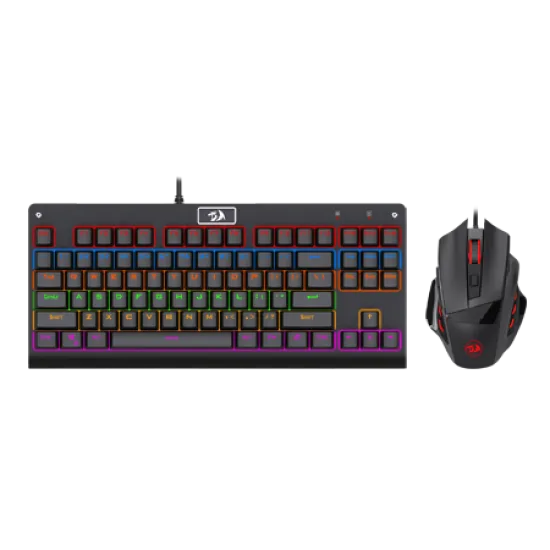 Redragon K568R-BA Gaming Bundle Keyboard & Mouse 3200 dpi Arabic English Black