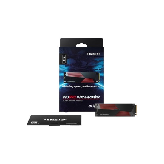 Samsung 990 Pro 1TB With Heatsink PCIe 4.0 Nvme M.2 SSD