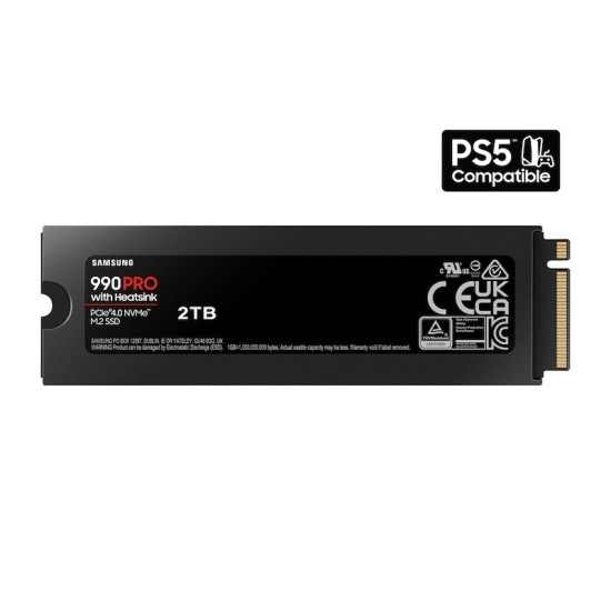 Samsung 990 Pro 2TB With Heatsink PCIe 4.0 Nvme M.2 SSD