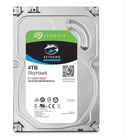 Seagate Skyhawk 4.0TB ST4000VX007 5900 RPM 64MP Surveillance Internal Hard Disk