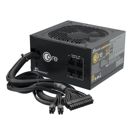 Seasonic CORE GM 650 Watt 80+ Gold Semi Modular Power Supply 