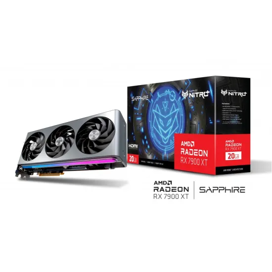 Sapphire NITRO+ Radeon RX 7900 XT Gaming Vapor-X 20GB GDDR6 OC Graphics Card Black