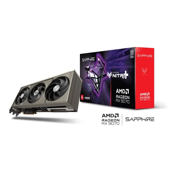 Sapphire Nitro+ RX 9070 Gaming 16GB GDDR6 OC Graphics Card Black