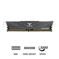 TeamGroup Vulcan Z 8GB 3200MHz CL16 DDR4 Black RAM