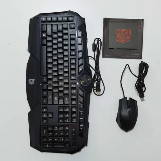 Thermaltake CHALLENGER Prime RGB Gaming Combo Keyboard and Mouse 3200 DPI English Black (Open Box)