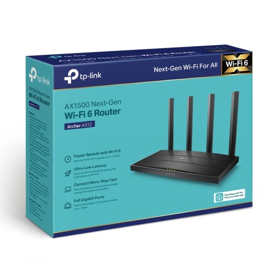 TP-Link Archer AX12 | AX1500 Wi-Fi 6 Router