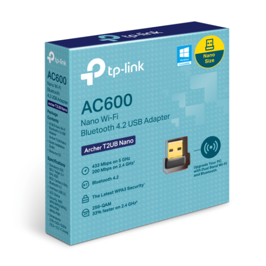 TP-LinK Archer T2UB AC600 Nano Wireless USB Adapter Bluetooth 4.2 USB Adapter