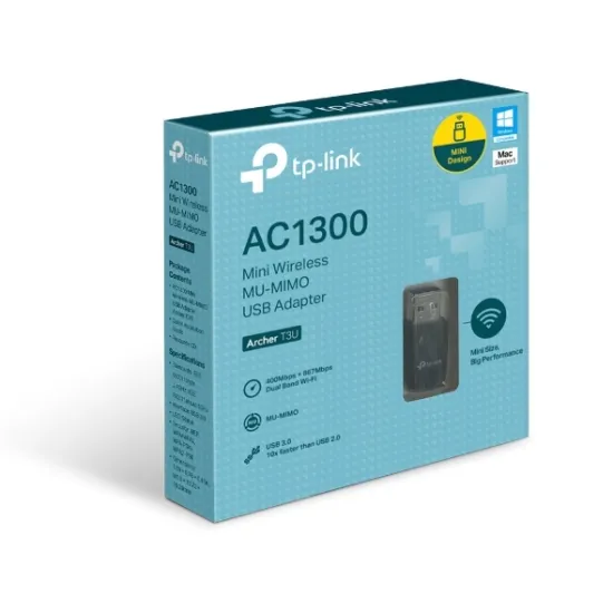 TP-LinK Archer T3U AC1300 Mini Wireless MU-MIMO USB Adapter