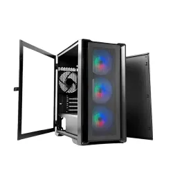 TechnoZone C-400 with 4 Fans 120mm ARGB Mesh Case + 600W Power Supply
