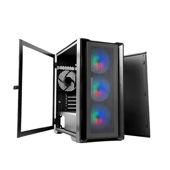 TechnoZone C400 with 4 ARGB Fans Mesh Case + 600W Power Supply