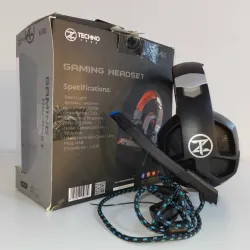 TechnoZone K60 USB Gaming Headset Black (Open Box)
