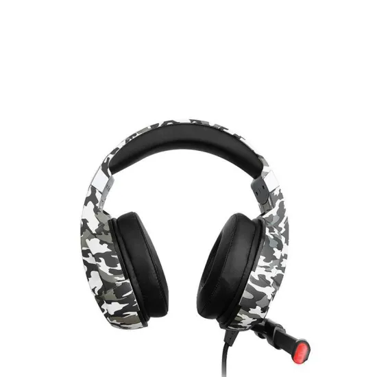 TechnoZone K60 USB Wired Gaming Headset Camouflage Army